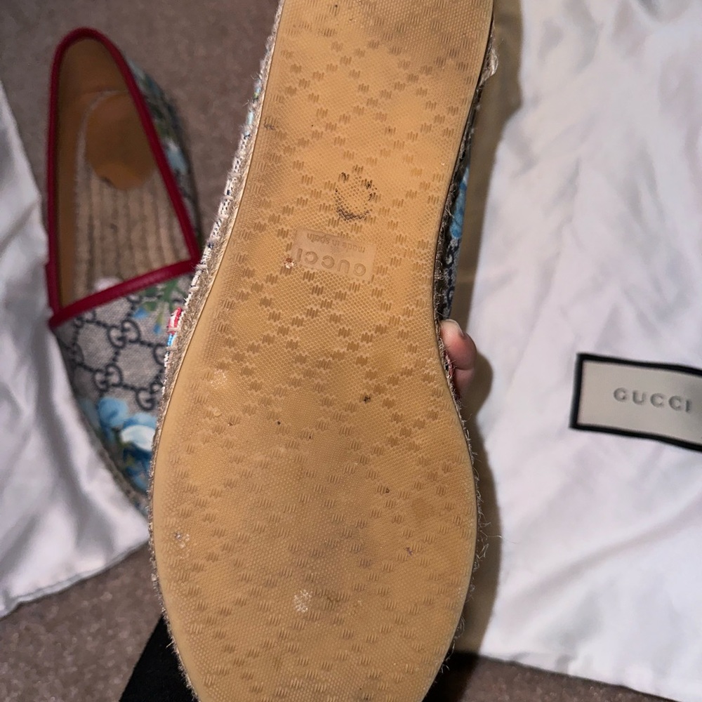 Gucci Women's jacquard espadrille size 38.5 - Picture 4 of 9